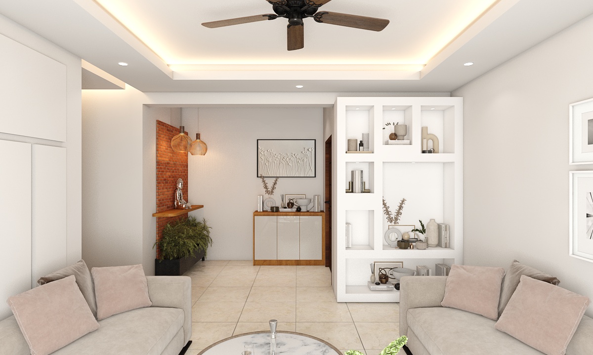 Modern Foyer and Living