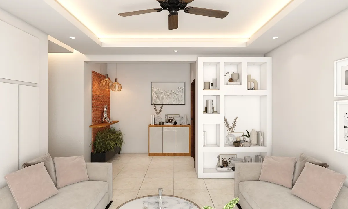 Modern Foyer and Living