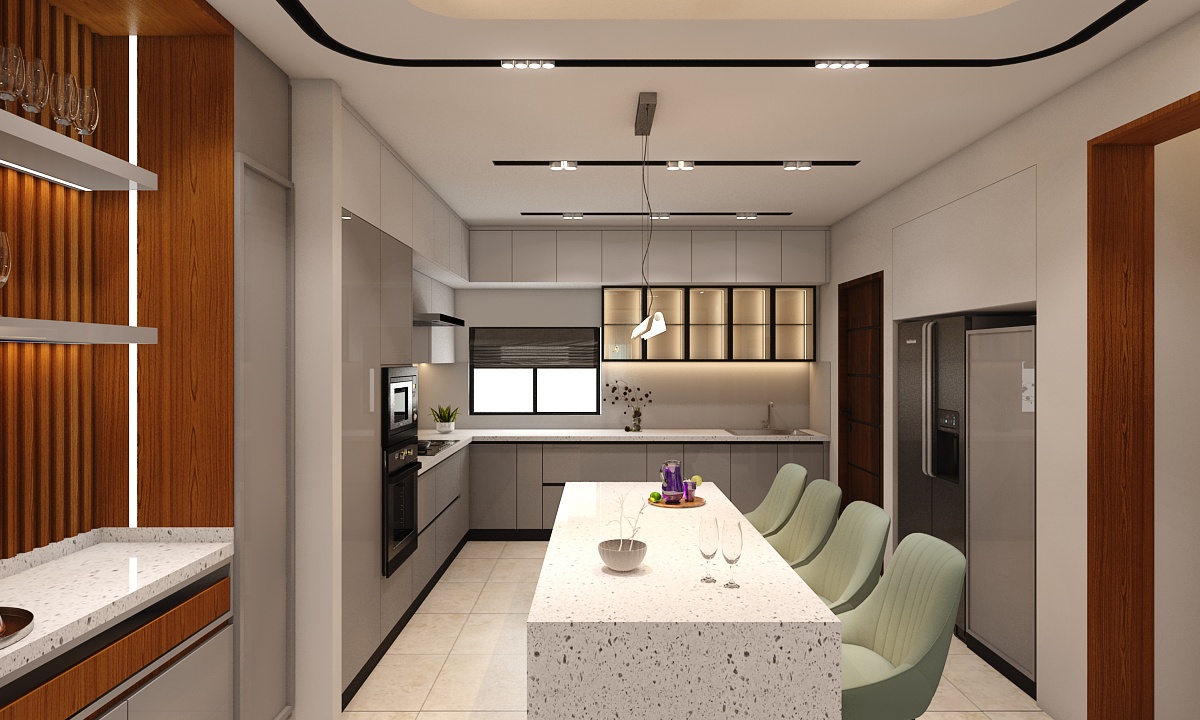 Designer Kitchen Island